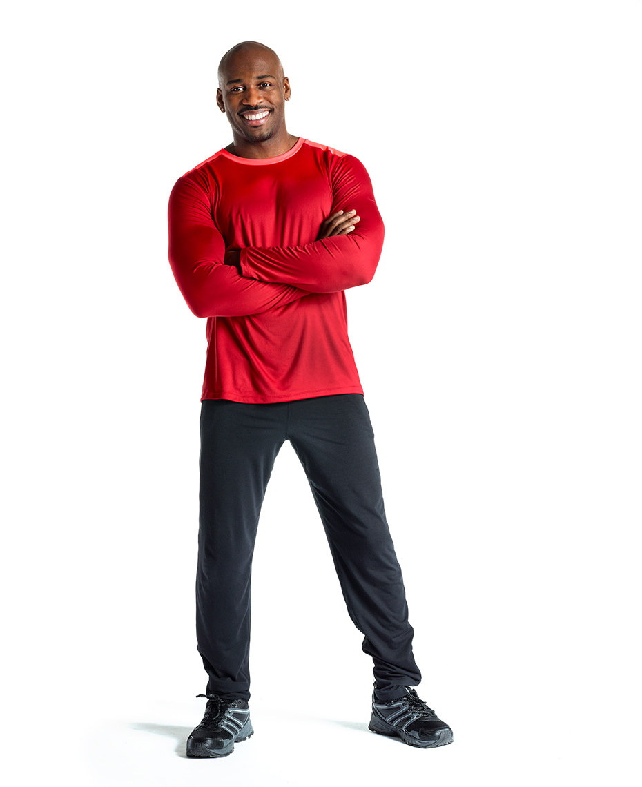Studio photography of Dolvett Quince for Dr. Scholl