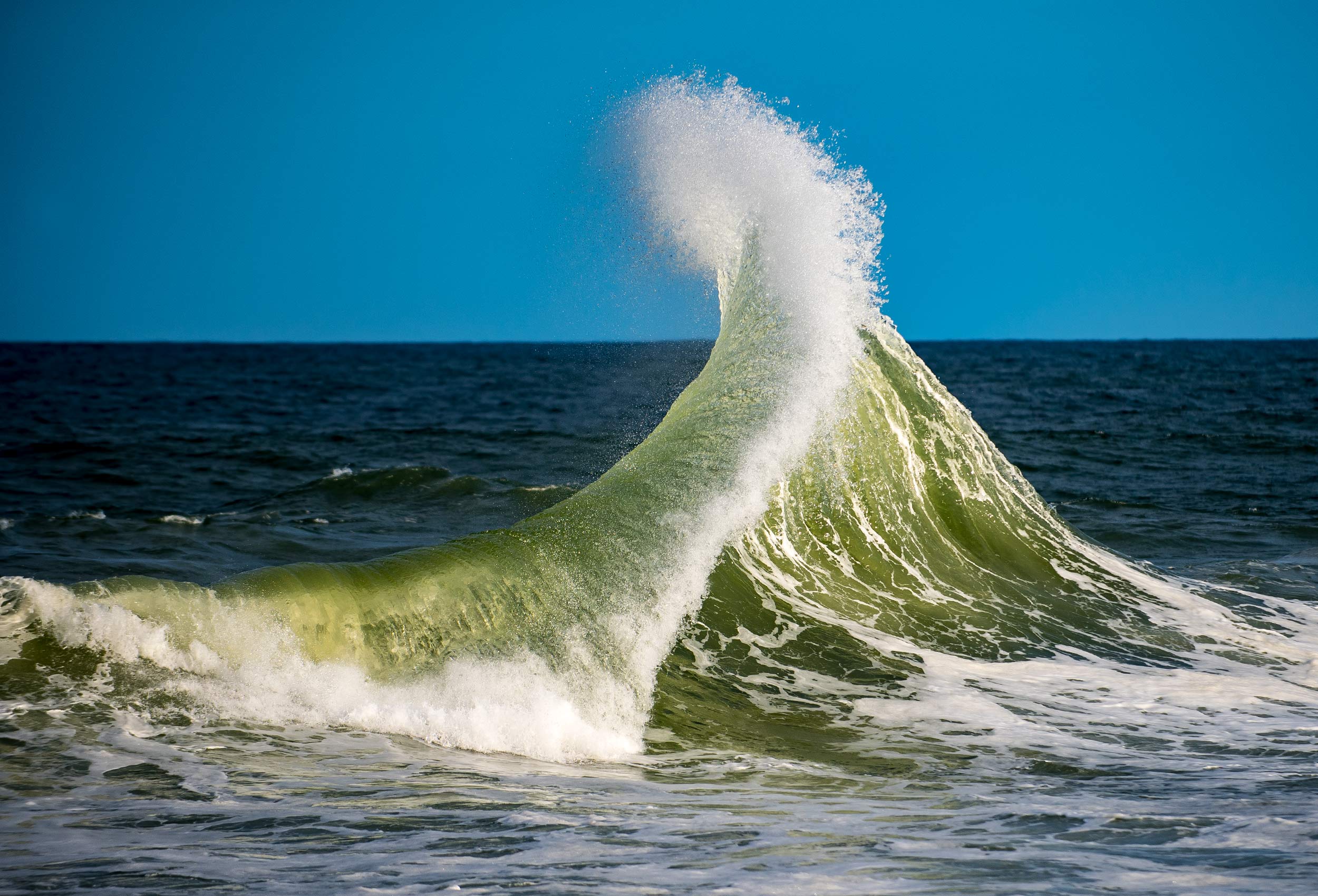Backwash wave New Jersey hurricane surf