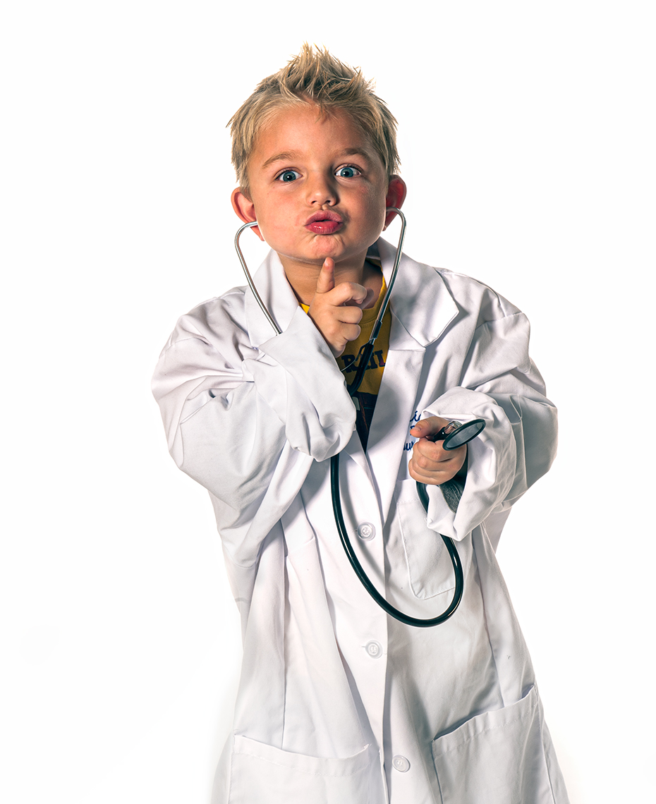 Boy on white background for shhhh quiet is healing campaign